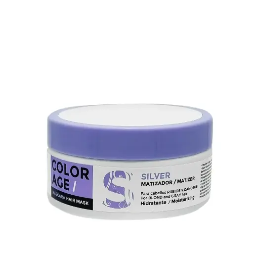 [47316] SILVER MASCARA MATIZADORA P/ CABELLOS RUBIOS Y CANOSOS (200 ML - POTE)